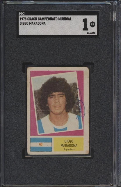 Carte Maradona 1986 – Question Of Sport – Argentine – SGC 8 – Vintage Original