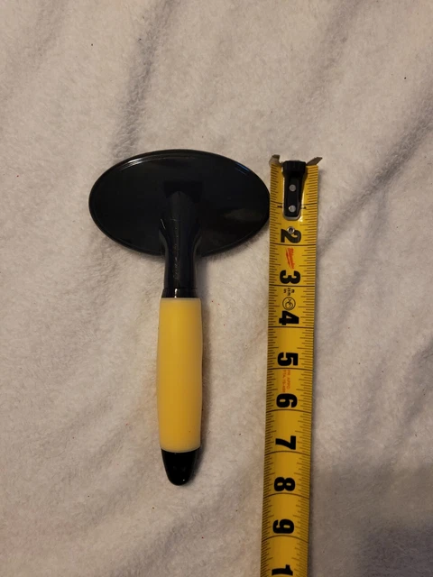 ConairPro Dog Pet Grooming Wire Brush Yellow & Black w/ Goo Grip Soft Handle