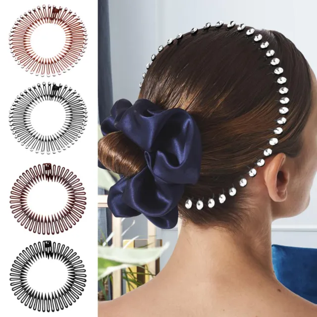 1Pcs Full Circle Stretch Flexible Comb Teeth Head wear / Hair Fixed Headband