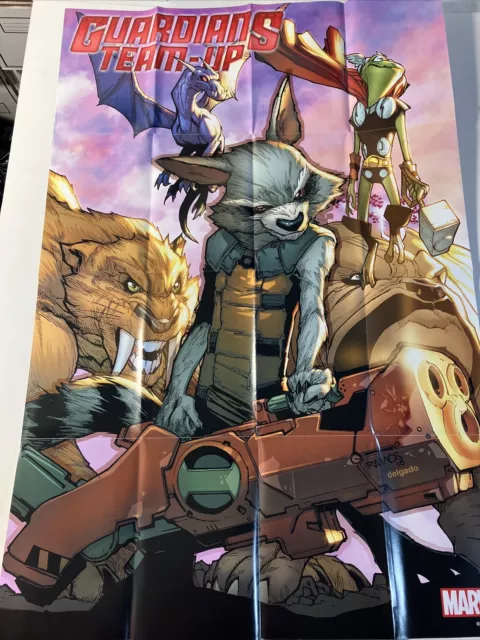 Guardians Team-Up 2015 Marvel Comics Folded Promo Poster 24" x 36" Unused NM