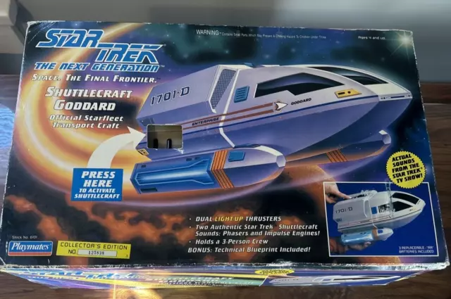 Playmates Star Trek The Next Generation Shuttlecraft Goddard 1992 Rare & Opened