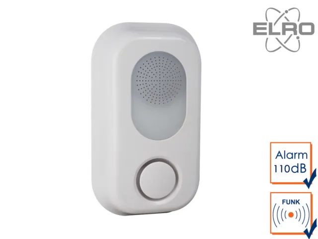 Sirena interior SMART HOME para sistema de alarma Elro AS8000 con aplicación móvil transmisor de alarma