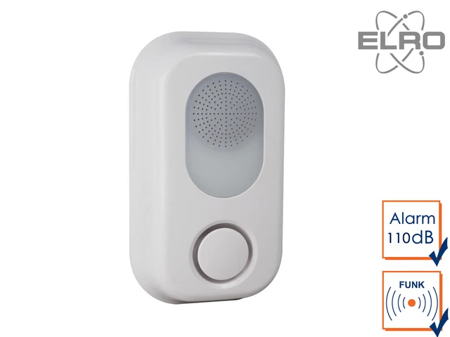 Sirena interna SMART HOME per sistema di allarme Elro AS8000 con app cellulare rilevatore di allarme