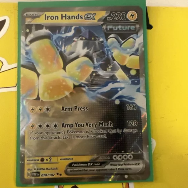 Pokémon TCG Iron Hands ex Paradox Rift 070/182 Holo Double Rare