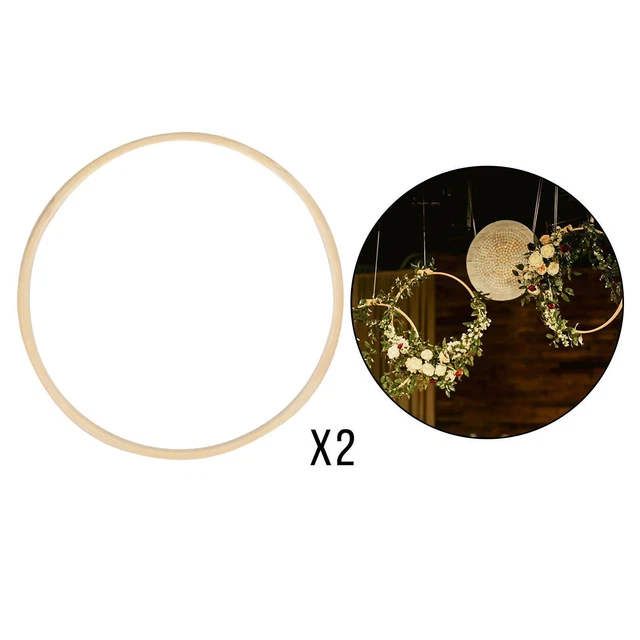 2x Stickrahmen Bambus Makramee Ring Handwerk DIY  Hochzeitsdeko