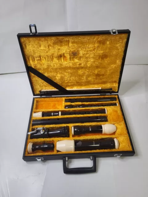 AULOS RECORDER 4ER SET IN EINER TRAGETASCHE ALTO TENOR Japan