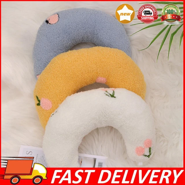 Picture of CUTE CAT PILLOW Soft Pet Calming Toy Fluffy U Shaped for Pet Cervical ...