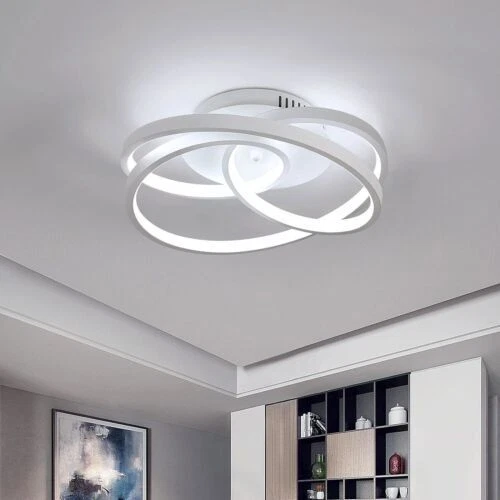 Lampada Soffitto LED Comely A Forma Di Fiore - 22W 2500lm, Bianco Freddo 6500K | Per Interni Moderni - Foto 11