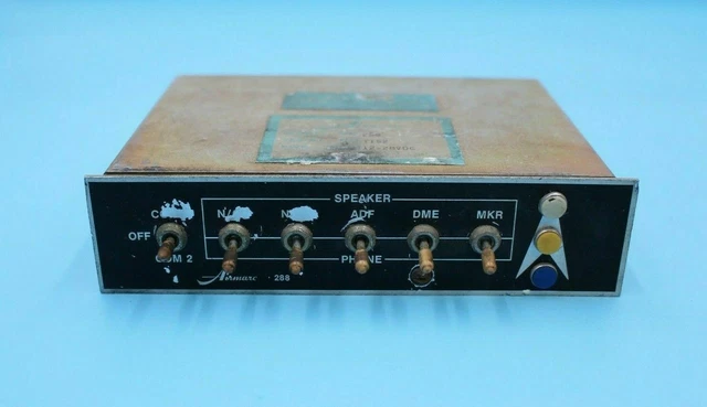 Airmarc 288 12-28VDC Two/Dual-Channel Receiver Adf Switching/Audio Panel