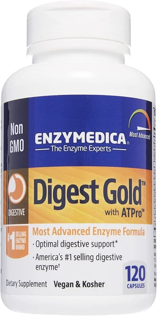 Enzymedica Digest Gold + ATPro, Maximum Strength Enzyme Formula, Prevents...