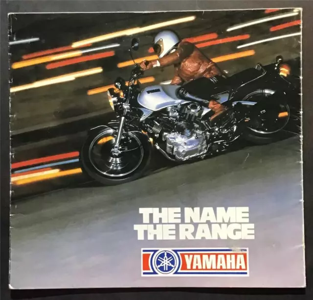 YAMAHA Motorcycle Range Sales Brochure Poster 1981 XS1100 TR1 SR500 SR250SE V80