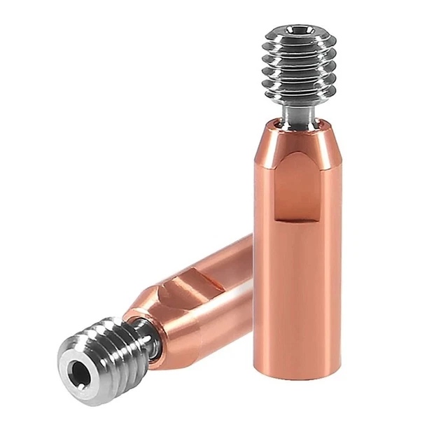 4.1MM COPPER PLATING Tube CR10 Heatbreak Bimetal Throat Heat Break ...