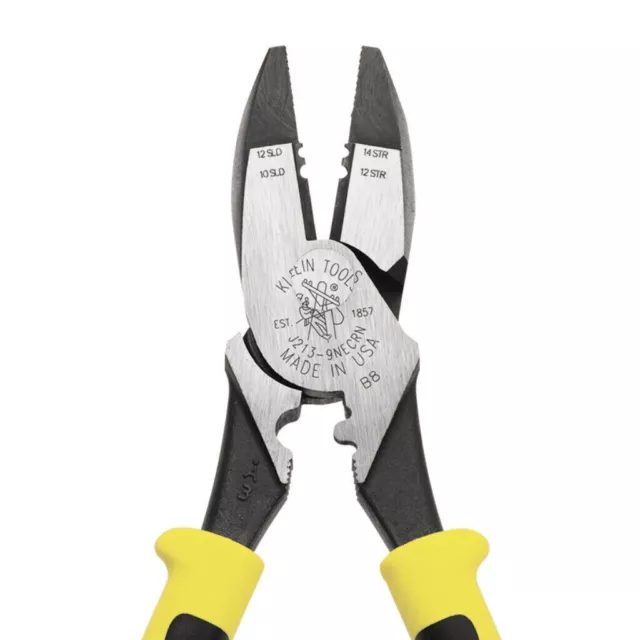 Klein Tools Lineman's Pliers Side Cutters with Wire Stripper/Crimper - USA Made 3