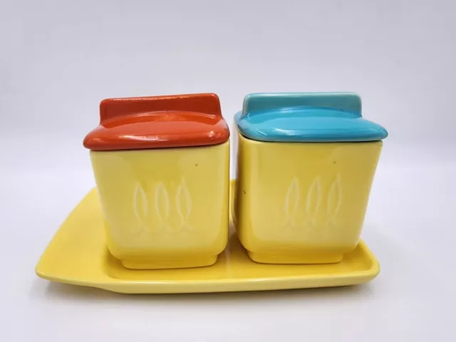 VTG FRANCISCAN WARE Jam Jars and Toast Plate
