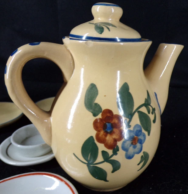 Dînette Ancienne Fareign En Faïence – Jouet Pour Poupée, Décoré