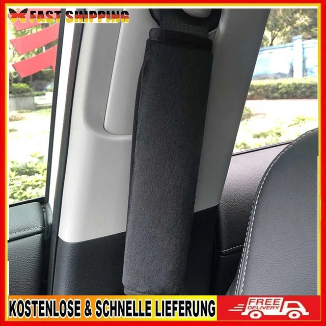 2 pz cintura di sicurezza auto pad cintura universale auto cuscinetti flanella (