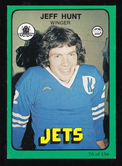 1978 SCANLENS NRL RUGBY LEAGUE TRADING CARD #70 Jeff Hunt NEWTOWN JETS