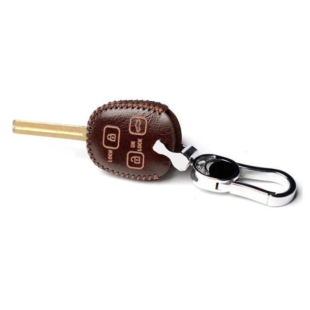 Vintage Leather 2 3 Buttons Remote Car Head Key Fob Cover Case Jacket For Lexus