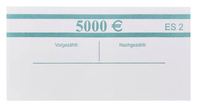 100 EURO Banderolen für 50 der NEUEN Banknoten EUR Geldscheinbündel Set Kasse