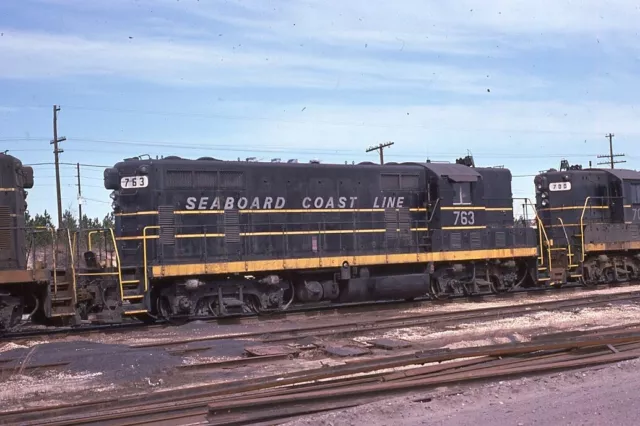 Original 1975 Kodachrome Railroad Slide Seaboard Coast Line 763 North Carolina