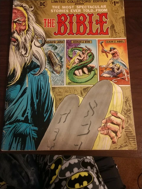 DC Comic THE BIBLE Limited Edition 1975 Rare Christian Book Comics Stories