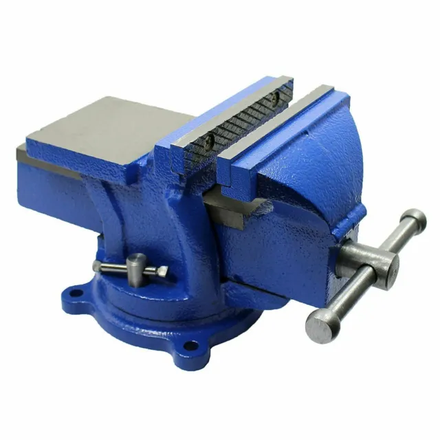 5"  Bench Vise with Anvil with Swivel Locking Base - Heavy Duty All Steel