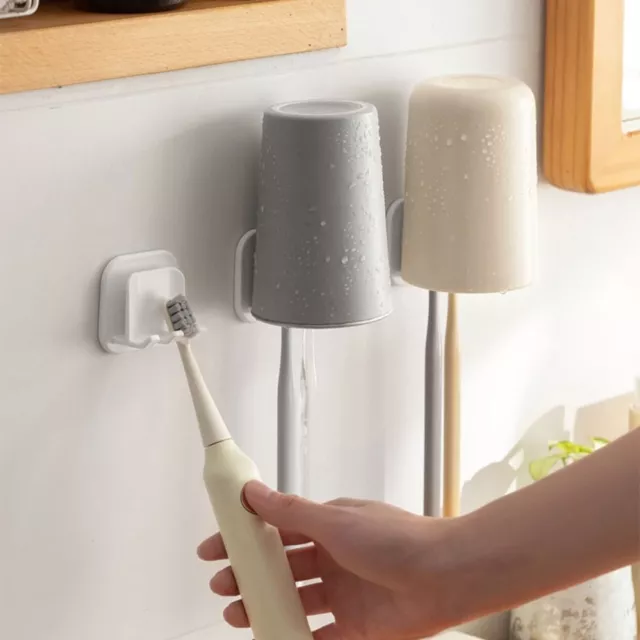 Supporto spazzolino creativo da denti supporto portaspazzolino da denti senza punzonatura montato a parete;