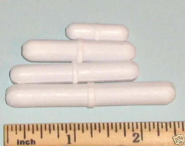 Set 4 magnetic stirrer bar stir mixer bars PTFE from small 1" to large 2.5" New