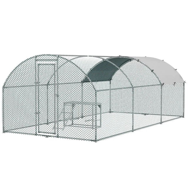 LARGE CHICKEN RUN Wire Mesh Enclosure Walk In Shelter Coop Hen Poultry