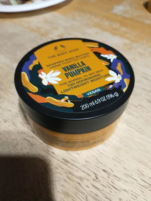 The Body Shop Vanilla Pumpkin Whipped Body Butter 6.9 oz New Not Sealed