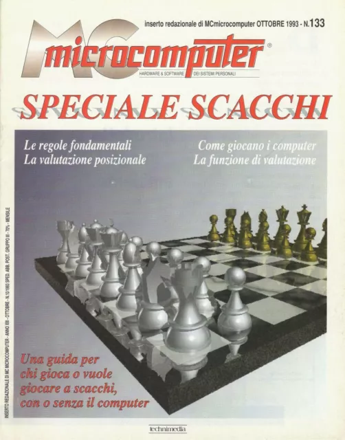 MICROCOMPUTER SPECIALE SCACCHI Inserto Ottobre 1993 Chess Computer Retrocomputer