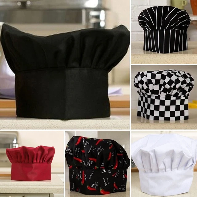 Chef Cook Pro Adjustable Soft Comfy Cap Elastic Kitchen Baker Quality 16cm Hat