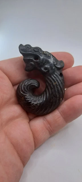 Chinese OLD Hongshan Stone / Jade Hand  Carved Amulet / pendant