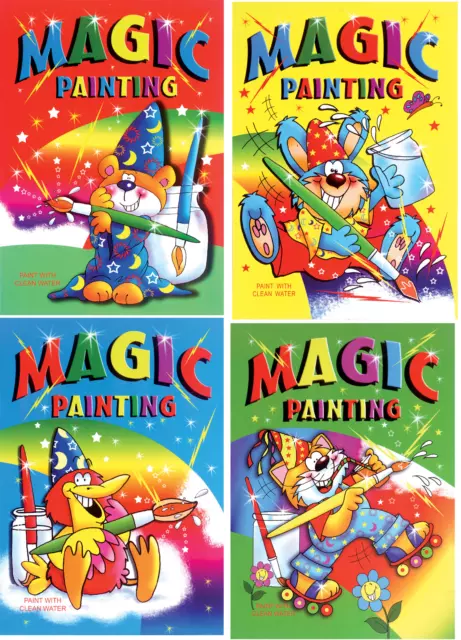 MAGIC PAINTING Childrens Colouring Books A4 A5 A6  Party Bag Favours & WHOLESALE