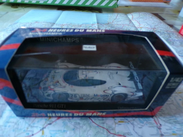Porsche 911 GT1 Minichamps 1/43 - Vainqueur Le Mans 1998 - Réf WAP02005599