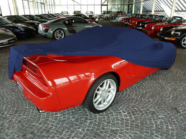 Vollgarage Schutzdecke Car-Cover indoor blau mit Spiegeltaschen für Honda NSX