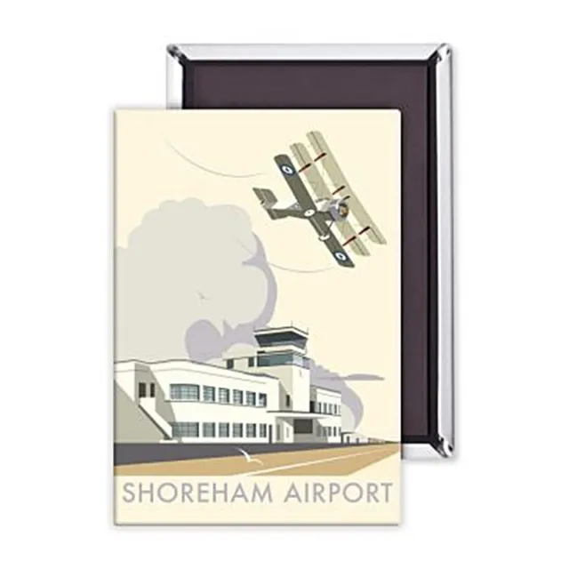 Shoreham Aéroport Acier Réfrigérateur Aimant (Se )