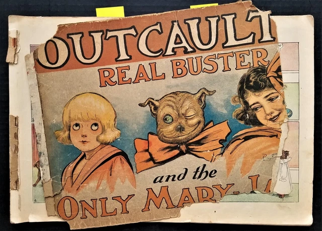1909 antique OUTCAULT'S REAL BUSTER BROWN MARY JANE comic book xmas halloweem
