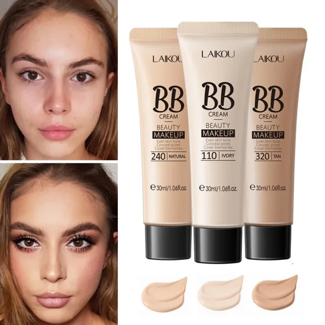 30ml Liquid Foundation BB Cream Concealer Face Coverage Skin-Nourishing