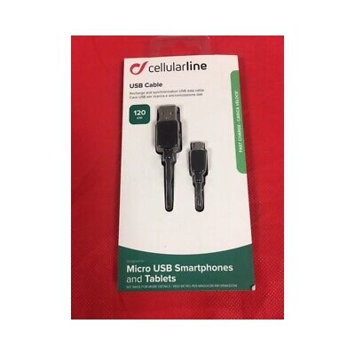 Cellularline Cellularline usb data cable microusb per Smartphones e Tablet a molla 50-100cm 