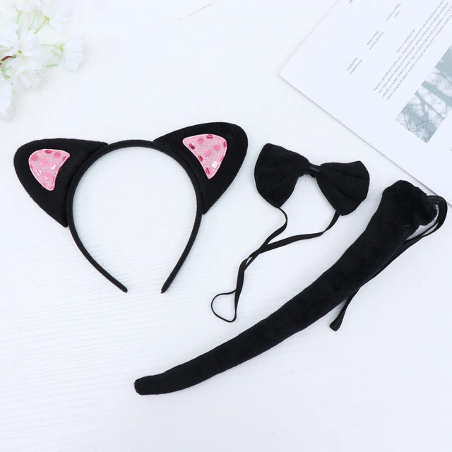 3 pz pneumatici per peli di gatto fascia per animali cosplay gatto abito cosplay signorina