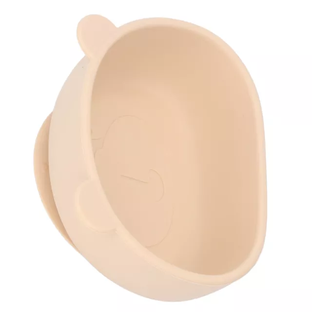 (Beige) Silikon-Saugnapf Auslaufsichere Langlebige Babyschalen Mit