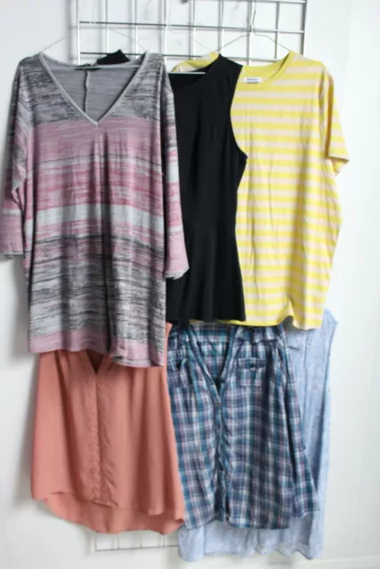 x 6 Simply Be Primark George Womens mixed Summer Top Bundle - Size 18 (d38)