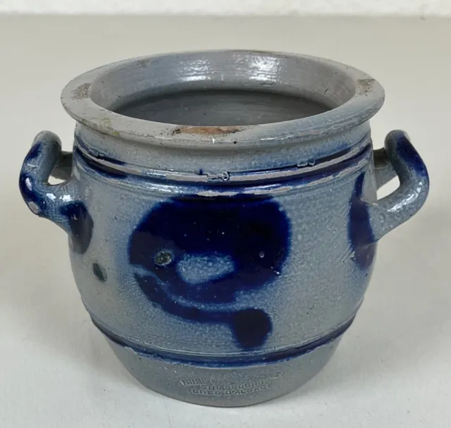 Ancien XXème jolie petit pot en grès d'Alsace poterie Betschdorf