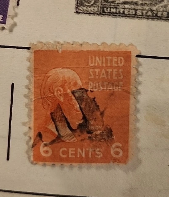 VINTAGE US POSTAGE Stamp ~ John Quincy Adams ~ 6 cent $40.00 - PicClick