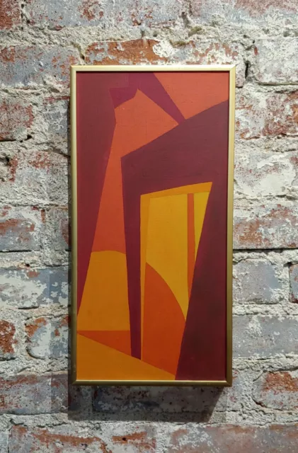 Mary Freedman- Sunset Studio- Original 1964 Duro Borde Abstract - Pintura Al