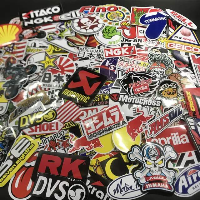 Lot Set of 120 Motorcycle Motocross Decals Stickers Racing ATV UTV Dirtbike