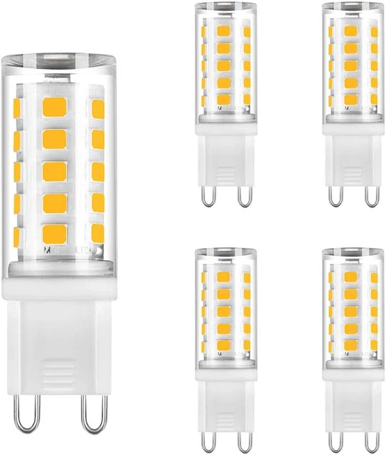 Bonlux 4W G9 LED Light Bulb Warm White 2700K, 220V-240VAC, 360 Degrees, 28W 33W