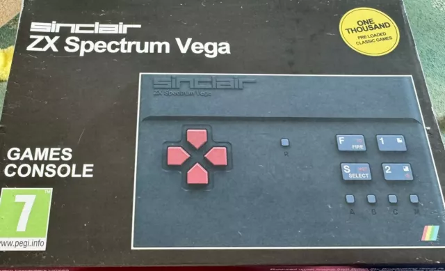 Sinclair ZX Spectrum Vega Mini Console Vintage Retro Gaming 1000 Games