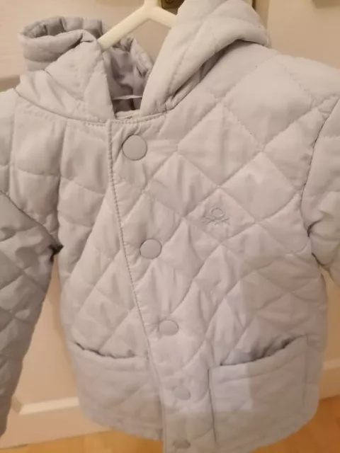 Boys benetton padded coat 12-18 months excellent condition 